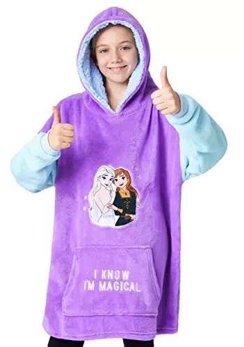 Disney Felpa Coperta Oversize in Pile con Cappuccio Stitch per Bambini
