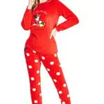 Disney Pigiama Invernale Donna in Pile con Calze Stitch e Minnie