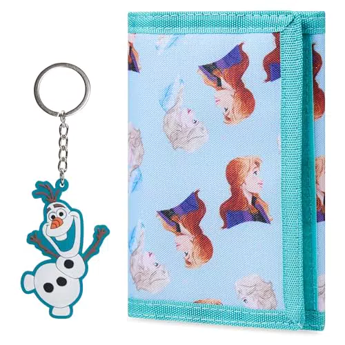 Disney Portafoglio Bambina con Set Portachiavi - Gadget Ufficiale Frozen