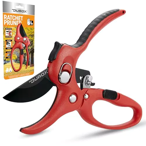 Durox Forbici da Potatura a Cricchetto DGR-01 con Lama Sostituibile e Incudine