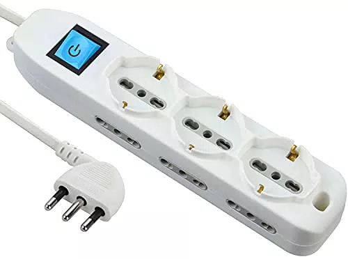 Electraline Multipresa 9 Posti 10/16A Modello 62038 con 3 Polivalenti e 6 Bivalenti