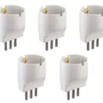 Electraline 92292 Set Adattatori Schuko a Spina Piccola