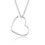 Elli Collana Cuore in Argento Sterlino 925 per Donne