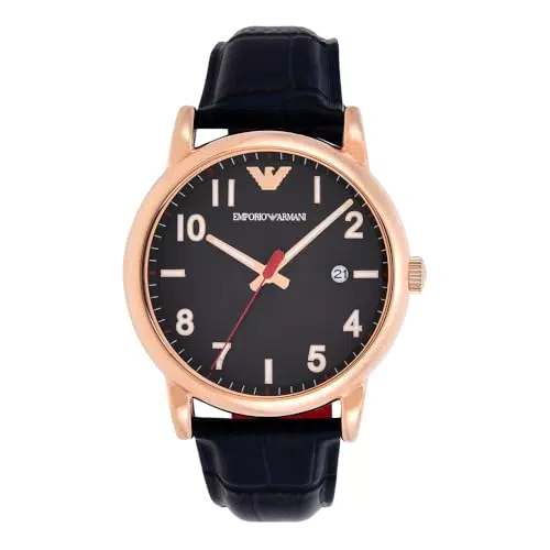 Emporio Armani Orologio da uomo, movimento a tre lancette con data
