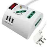 Extrastar Multipresa da Scrivania con 3 Prese USB e Interruttore di Protezione