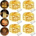 FAMKEEP Lucine LED Decorative a Batteria per Natale e Feste - Catena di Lampada