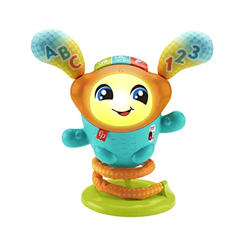 Fisher-Price DJ Nino Salterino - Giocattolo musicale interattivo per bambini 9-36 mesi