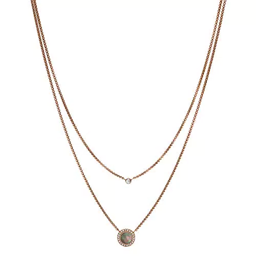 Fossil Collana Misty Autumn in Acciaio Inossidabile - Modello JF02953791