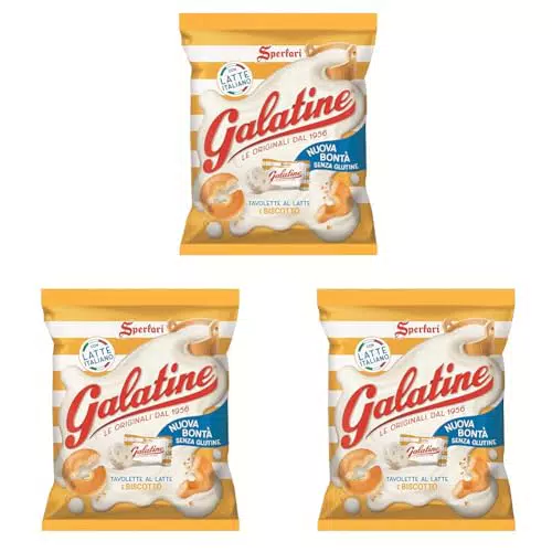 Galatine Caramelle al Latte e Biscotto - Tavolette al Latte