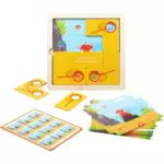 Puzzle in Legno Montessori - Gioco Educativo per Sviluppare Logica e Osservazione
