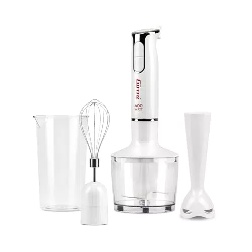 Girmi MX17 Mixer ad immersione 3 in 1 con frullatore, mixer e frusta, 400 W