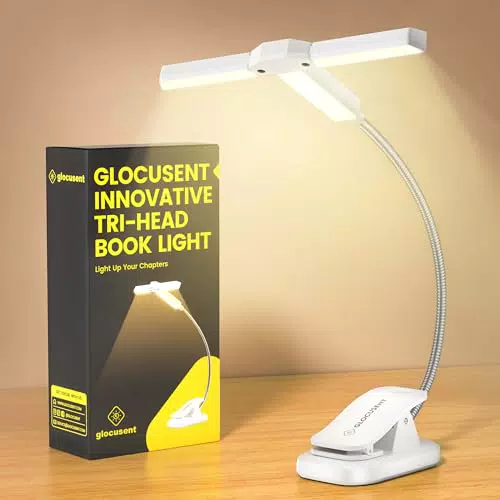 Glocusent Luce da Lettura Innovativa con Timer e 5 Livelli di Luminosità