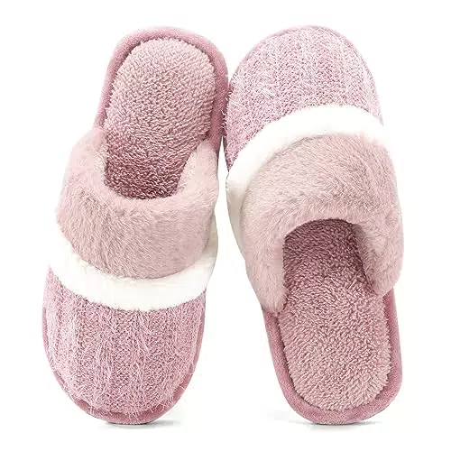 GOEWY Pantofole Invernali Antiscivolo in Peluche per Donna e Uomo