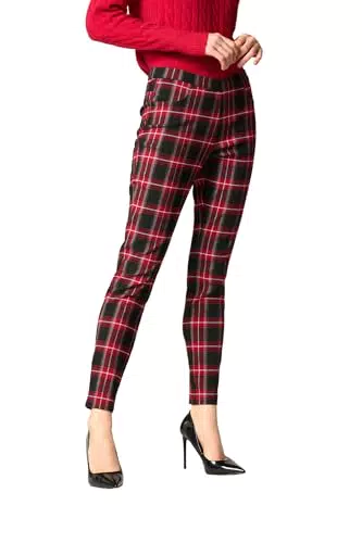 Goldenpoint Leggings Skinny Tartan Donna