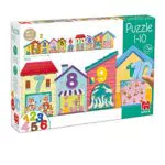 Goula Puzzle Educativo Animali 1-10 per Bambini dai 3 Anni, Modello 55260