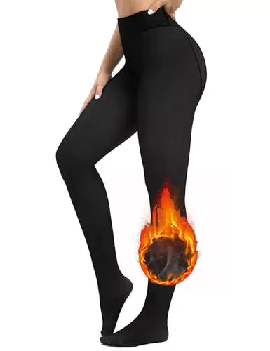 Gyabnw Collant Termici Donna - Leggings Caldi e Spessi per Inverno