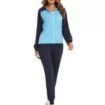 Gyabnw Tuta da Ginnastica da Donna con Cerniera - Set Sportivo Casual