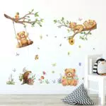 HaoFuJi Adesivi Murali Safari per Bambini - Decorazioni Giungla per Camerette