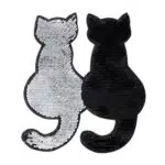 Healifty Toppe in Ferro per Gatti, Patch Ricamate Glitter e Paillettes DIY