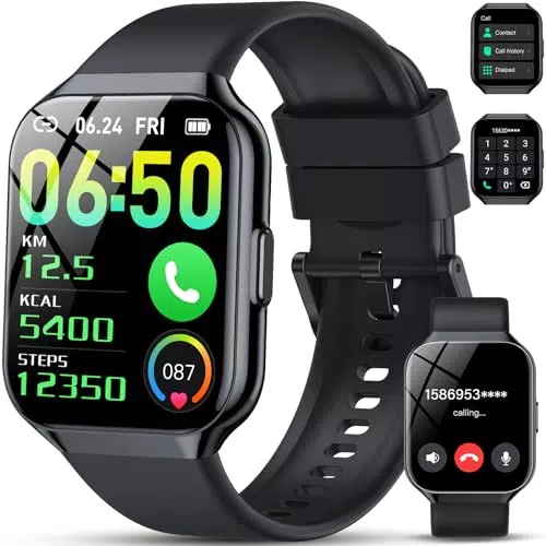 Hendari Smartwatch 1.96" con Chiamate, 140+ Modalità Sportive, IP68, Monitoraggio SpO2
