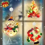 Herefun Lampadario a LED Natalizio a Sospensione per Decorazioni Natalizie