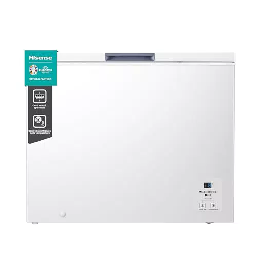 Hisense MCF248E Congelatore orizzontale a pozzetto 248 litri, silenzioso 40 dB