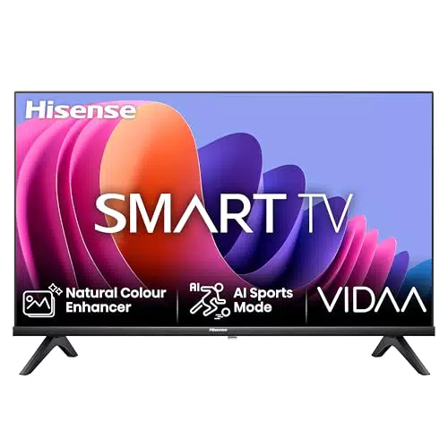 Hisense 32A4N Smart TV HD Ready con VIDAA U7, Game Mode e compatibile con Alexa