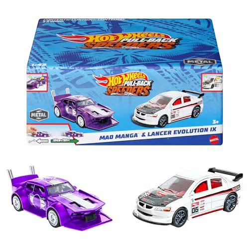 Hot Wheels Bolidi a Retrocarica 1:43 con Motore e Portiera Rolamatic HPR91
