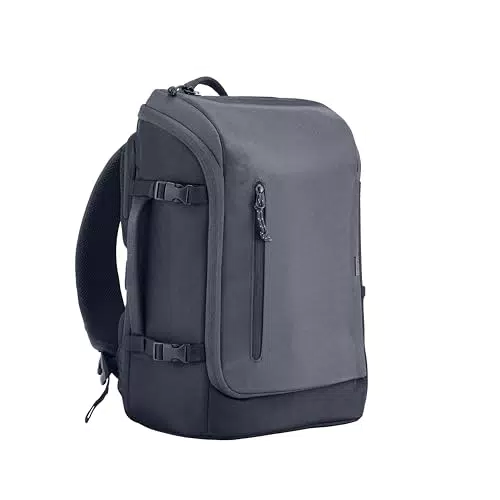 HP Travel Zaino per Notebook 15.6” in Materiale Riciclato, Impermeabile e Espandibile