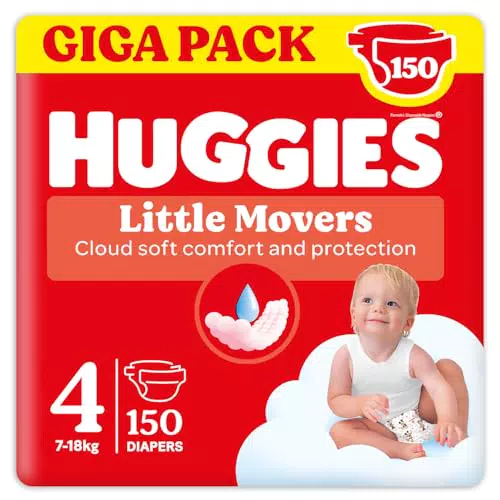 Huggies Little Movers Pannolini Ultra Assorbenti per Protezione Completa