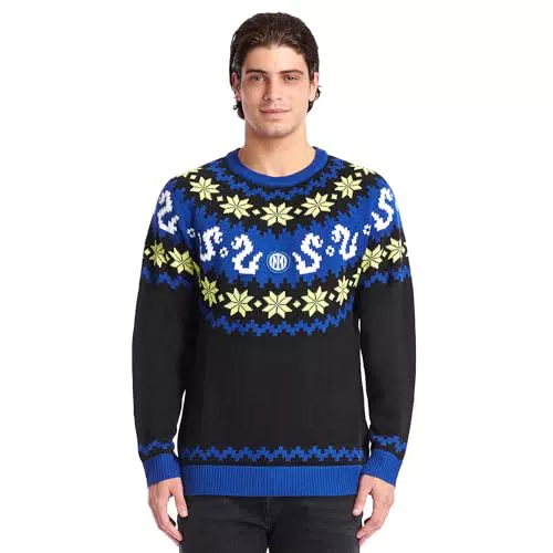 Inter Maglione di Natale Edizione 2023 Unisex - Regalo Perfetto per Tifosi