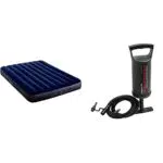 Intex Materasso Classic Downy Singolo con Tecnologia Fiber Tech e Pompa Manuale
