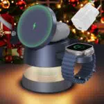 iVANKY Caricatore Wireless 4 in 1 per iPhone 16 Pro Max e Apple Watch Ultra