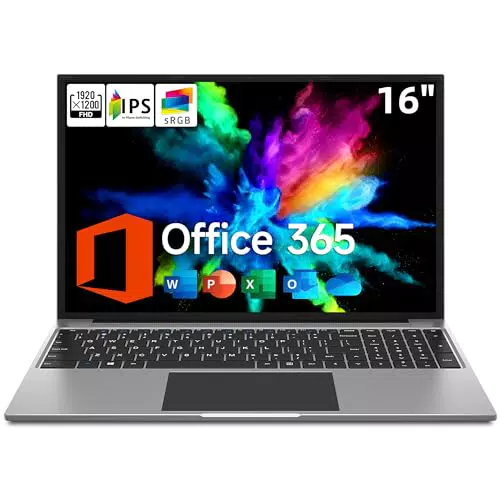 Jumper Notebook 16" Celeron fino a 2,5 GHz, 12GB RAM, 128GB eMMC + 512GB SSD