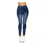 JYC Leggings Termici Finto Jeans da Donna - Pantaloni Caldi e Confortevoli