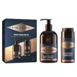 King C. Gillette Kit Regalo Rituale con Detergente Barba e Crema Barba