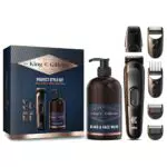 King C. Gillette Style Master Kit Regolabarba e Detergente Viso Uomo 3 in 1