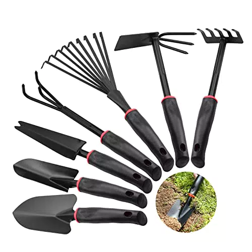 Kingozyi Set di Attrezzi da Giardino in Metallo per Giardinaggio e Bonsai