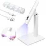 Kingozo Lampada UV per Unghie Gel Portatile con Staffa, Asciugatura Rapida