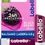 Labello Balsamo Labbra Idratante 24H Aroma Di More con Ingredienti Naturali