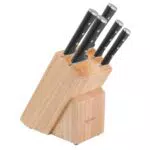 Lagostina Iceforce Set di Coltelli da Cucina in Acciaio Inox con Ceppo in Legno