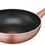 Lagostina Wok Antiaderente in Alluminio Ø 28 cm con Rivestimento Titanium Easy