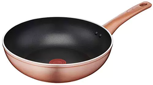 Lagostina Wok Antiaderente in Alluminio Ø 28 cm con Rivestimento Titanium Easy