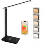 Lampada da scrivania dimmerabile con porta USB e 3 modalità di illuminazione