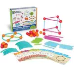 Learning Resources Set Geometria - Costruzioni 2D e 3D per Bambini di 6 Anni