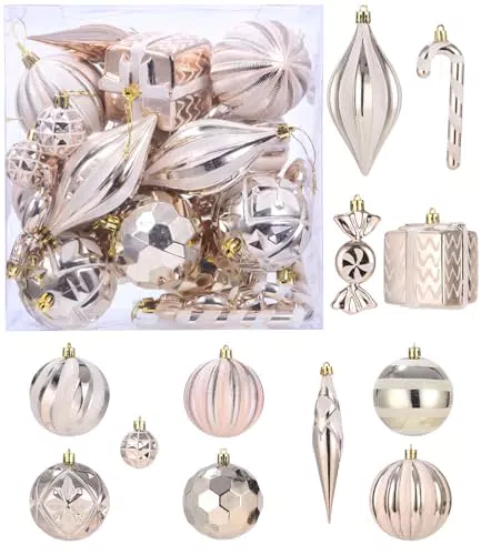 LEAZZLE Decorazioni Natalizie per Albero di Natale e Matrimonio