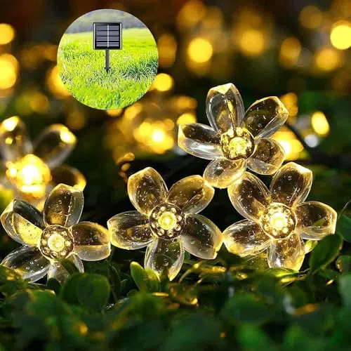 Lecone Catena Luminosa Solare per Esterno, 8 Modalità per Giardino e Terrazza