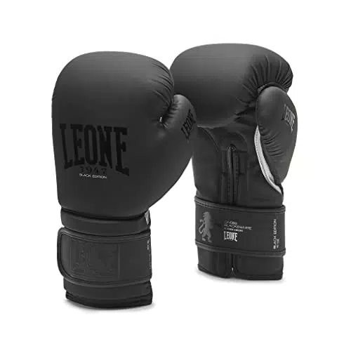 Leone 1947 Guantoni da Boxe Black Edition Unisex Adulto