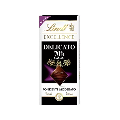 Lindt Excellence Cioccolato Fondente Delicato 70% Cacao