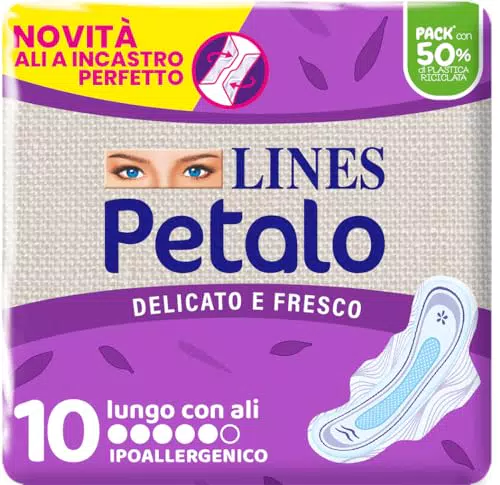 Lines Assorbenti Petalo Ultra Lungo con Ali